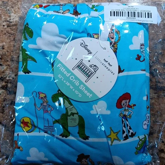 Little Sleepies Disney Pixar Toy Story Fitted Standard Crib Sheet - Picture 1 of 1
